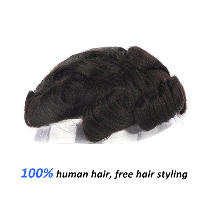 Most Popular Lace Toupee For Men Soft and Breathable Natural Looking Hair Replacement Systems - Yiyohair