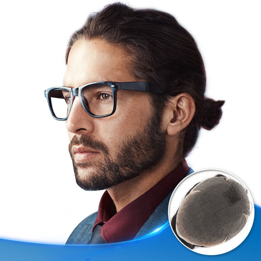 Full Lace Hair Pieces For Men Soft and Breathable Toupee Hair Replacement Systems - Yiyohair