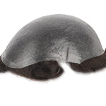 Thin Skin V-Looped Hair System (0.04-0.06mm) Back View - Yiyohair Men's Hair System