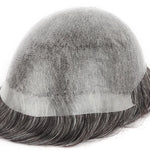Injected Poly Skin Hair System (0.08-0.10mm) Back View - Yiyohair Men's Hair System