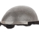 Durable Skin Single Knot Hair System (0.08-0.10mm) Back View - Yiyohair Men's Hair System