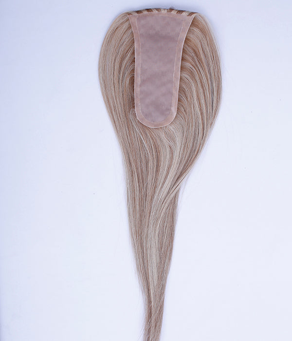 14 inch Straight Silk Topper Hair Pieces for Women 150% Density Human Hair - Bosehair