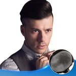 Ultra Thin Skin Hair System (0.02-0.04mm) Front View - Yiyohair Men's Hair System