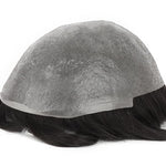 Ultra Thin Skin Hair System (0.02-0.04mm) Back View - Yiyohair Men's Hair System