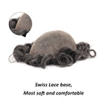 Full Swiss Lace Hair System Side View - Yiyohair Men's Hair System