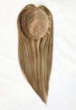 Full Silk Base Womens Hair Replacement Systems Popular Human Hair Toppers Close Up Detail - Yiyohair