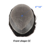 Silk Top Hair System with Diamond Lace Close-up Detail - Yiyohair Men's Hair System