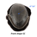 Injected Skin with French Lace Front Close-up Detail - Yiyohair Men's Hair System