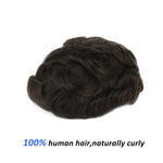 Thin Skin V-Looped Hair System (0.04-0.06mm) Side View - Yiyohair Men's Hair System