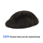 Injected Thin Skin Hair System (0.06-0.08mm) Side View - Yiyohair Men's Hair System