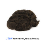Thin Skin Single Knot Hair System (0.04-0.05mm) Side View - Yiyohair Men's Hair System