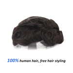 Full Lace Hair System Back View - Yiyohair Men's Hair System
