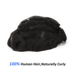 Ultra Thin Skin Hair System (0.02-0.04mm) Side View - Yiyohair Men's Hair System