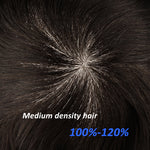 Silk Top Hair System with Diamond Lace Base Construction - Yiyohair Men's Hair System