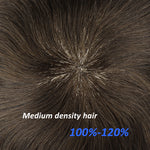 Injected Skin with French Lace Front Base Construction - Yiyohair Men's Hair System