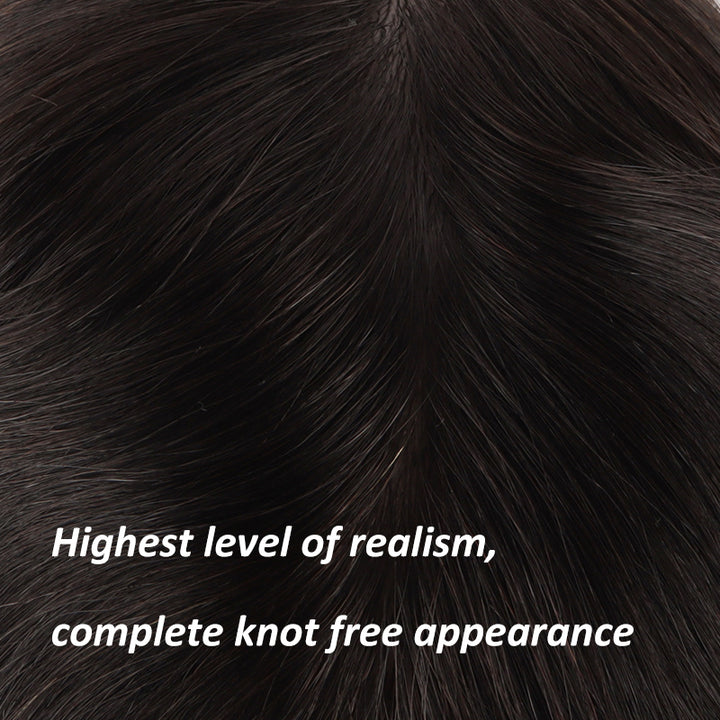 Silk Top Hair Pieces For Men Injected Thin Skin with French lace and Diamond Lace Toupee Hair Systems - Yiyohair