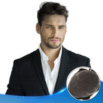 Full French Lace Hair System Front View - Yiyohair Men's Hair System