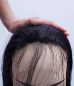 Lace Front Hair Topper For Women Breathable Lladies Hair Replacement Systems Side View - Yiyohair