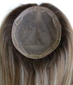 Full Silk Base Hairpieces For Women High Quality Hair Toppers Natural Looking On Model - Yiyohair