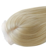 Silk Top Hair Pieces For Women Natural Looking Human Hair Toppers Front View - Yiyohair
