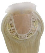 Silk Top Hair Pieces For Women Natural Looking Human Hair Toppers On Model - Yiyohair