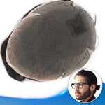 Full Lace Hair System Top View - Yiyohair Men's Hair System