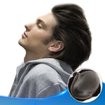 Injected Skin with French Lace Front Front View - Yiyohair Men's Hair System