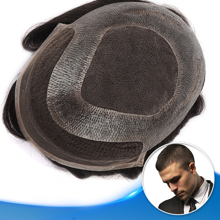Lace Front with Fine Mono and Poly Coating Breathable and Durable Toupee For Men - Yiyohair