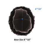 Afro Curl 4mm Toupee For Men Natural Looking Full Lace Human Hair Replacement Systems Close Up Detail - Yiyohair